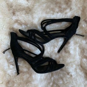 Elegant Black Strappy Heels